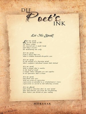 cover image of Def Poet's Ink